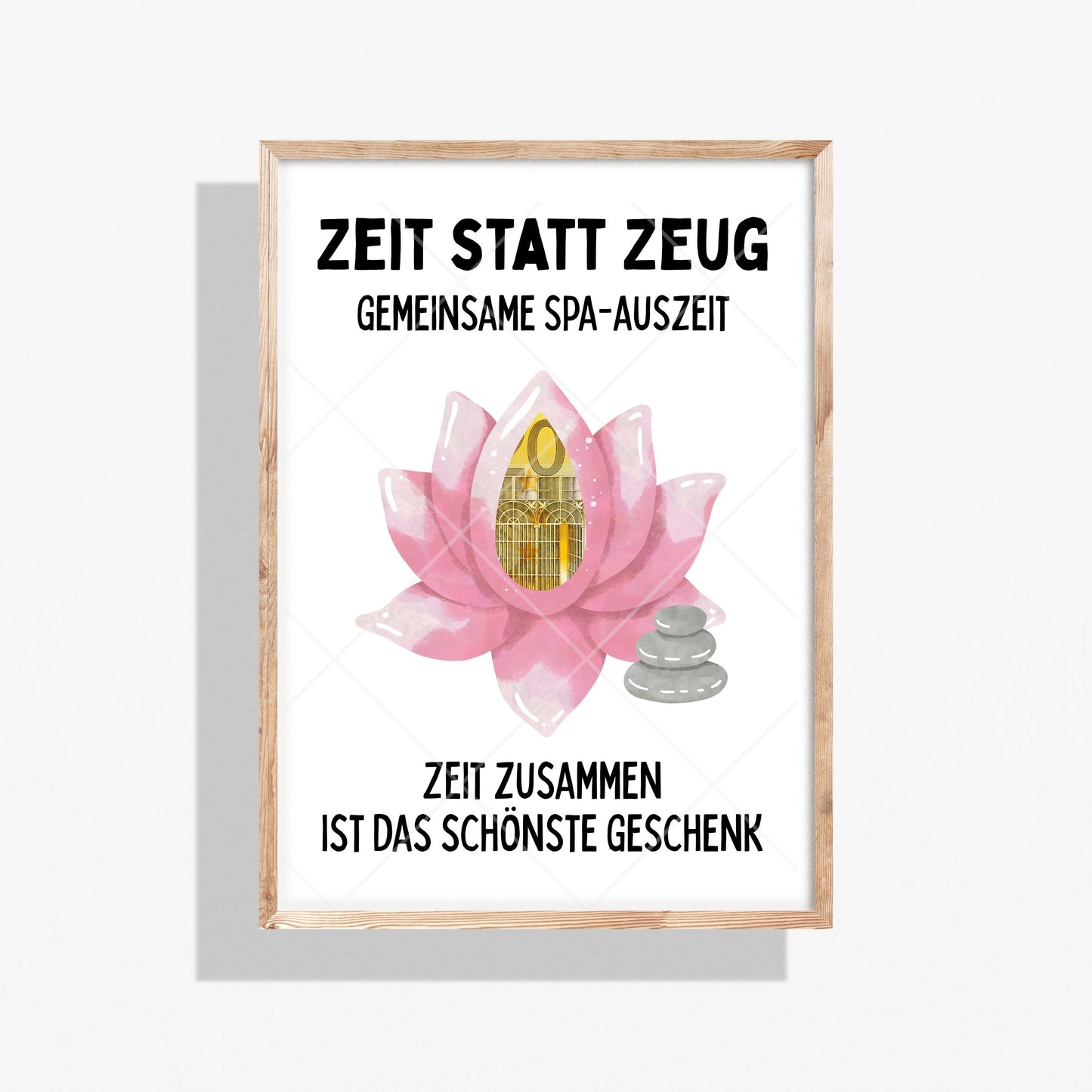 Spa, Theater & Kino Zeit statt Zeug Geldgeschenk | Sparset 3x A4 PDF Sofort-Download